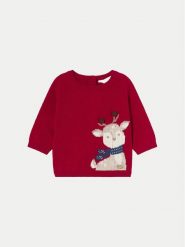 Mayoral Sweter 2306 Czerwony Regular Fit. Czerwone swetry dla chłopców Mayoral, bez wzorów, z bawełny, bez kołnierzyka, bez kaptura. Za 59.99 zł.