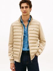 Tommy Hilfiger Pikowana kurtka Mężczyźni Bawełna beżowy, M. Brązowe kurtki męskie Tommy Hilfiger, m, bez wzorów, z bawełny, bez kaptura. Za 649.95 zł.