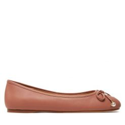 Baleriny TWINSET. Brązowe baleriny damskie Twinset, bez wzorów, bez obcasa. Za 419.99 zł.
