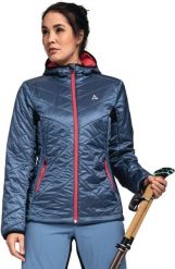 Kurtka zimowa damska Schöffel Stams. Niebieskie kurtki snowboardowe damskie Schöffel, s, bez wzorów, z materiału, bez kaptura, narciarskie, primaloft. Za 799.99 zł.