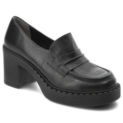Czarne Półbuty Armodo Modne Buty Damskie. Czarne półbuty damskie Armodo, na wiosnę, bez wzorów, z nubiku, eleganckie, bez obcasa, na obcasie, bez zapięcia. Za 399.00 zł.