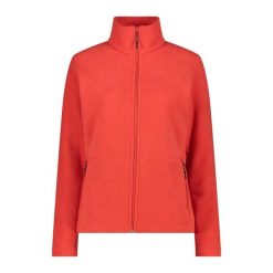 Damska polarowa kurtka turystyczna CMP. Czerwone kurtki damskie CMP, bez wzorów, z polaru, bez kaptura. Za 340.00 zł.