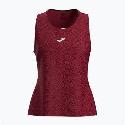 Koszulka tenisowa damska Joma Challenge Sleeveless W. Czerwone koszulki sportowe damskie Joma, m, bez wzorów, z elastanu, bez kołnierzyka, bez ramiączek, tenisowe. Za 119.99 zł.