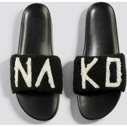 NA-KD Shoes Klapki NA-KD - Black. Czarne klapki damskie NA-KD Shoes, w paski. Za 100.95 zł.