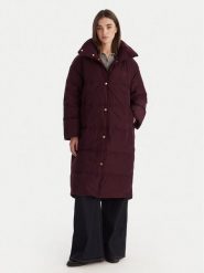 Tommy Hilfiger Płaszcz zimowy WW0WW47279 Bordowy Relaxed Fit. Czerwone kurtki damskie Tommy Hilfiger, na zimę, s, bez wzorów, z puchu, bez kaptura. Za 1,499.00 zł.