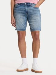 Guess Szorty jeansowe M6GDV2 D1095 Niebieski Regular Fit. Niebieskie szorty męskie Guess, m, z aplikacjami, z jeansu. Za 429.99 zł.