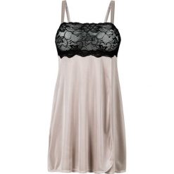 Koszulka nocna bonprix beżowo-czarny. Koszule nocne damskie marki MAKE ME BIO. Za 79.99 zł.