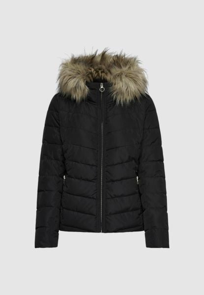 Kurtka puchowa Kobieta ONLY ONLELLAN QUILTED HOOD CC OTW. Czarne kurtki damskie Only, na zimę, s, z aplikacjami, z futra, bez kaptura. Za 399.00 zł.