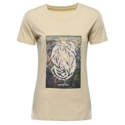 Koszulka damska bawełniana Alpine Pro Dorena. Brązowe t-shirty damskie Alpine Pro, s, bez wzorów, z bawełny, klasyczne, bez kołnierzyka. Za 109.00 zł.