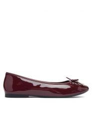 Tommy Hilfiger Baleriny Th Charm Patent Ballerina FW0FW09481 Bordowy. Czerwone baleriny damskie Tommy Hilfiger, bez wzorów, z lakierowanej skóry, bez obcasa. Za 409.99 zł.