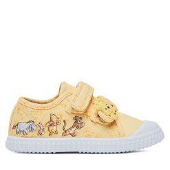 Trampki Winnie The Pooh. Żółte trampki i tenisówki chłopięce Winnie The Pooh, bez wzorów, bez zapięcia. Za 49.99 zł.