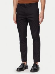 BOSS Spodnie materiałowe P-Kaiton1 50553841 Czarny Slim Fit. Czarne spodnie materiałowe męskie Boss, m, bez wzorów, z bawełny. Za 699.99 zł.