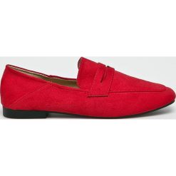 Answear - Mokasyny Lily Shoes. Czerwone mokasyny damskie ANSWEAR, z gumy. W wyprzedaży za 79.90 zł.