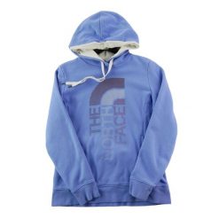 Second life - Bluza z kapturem damska The North Face fioletowa - Jak nowy. Fioletowe bluzy damskie The North Face, m, bez wzorów, z materiału, z kapturem, na fitness i siłownię. Za 127.76 zł.