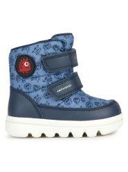 Geox Śniegowce B Willaboom Boy B Ab B365BF 0MNBC C4327 M Niebieski. Niebieskie buty zimowe chłopięce Geox, bez wzorów, ze skóry, bez zapięcia. Za 309.99 zł.