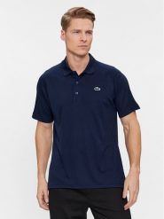 Lacoste Polo DH3201 Granatowy Regular Fit. Niebieskie koszulki polo męskie Lacoste, m, bez wzorów, z syntetyku, bez ramiączek. Za 269.99 zł.
