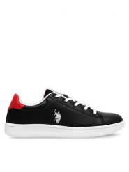 U.S. Polo Assn. Sneakersy TRACE001 Czarny. Czarne buty sportowe chłopięce U.S. Polo Assn., bez wzorów, ze skóry, bez zapięcia. Za 183.99 zł.