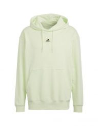Bluza męska adidas Essentials FeelVivid Cotton Hoodie. Zielone bluzy męskie Adidas, m, bez wzorów, z bawełny, z kapturem, trekkingowe. Za 180.99 zł.