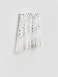 Spódnica w grochy - wielobarwny. Spódnice damskie Reserved, l, bez wzorów, z dzianiny, rozkloszowane. Za 119.99 zł.