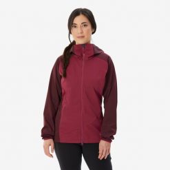 Kurtka softshell damska Simond Alpinism. Fioletowe kurtki damskie SIMOND, l, bez wzorów, z materiału, długie, z kapturem, narciarskie. Za 249.99 zł.