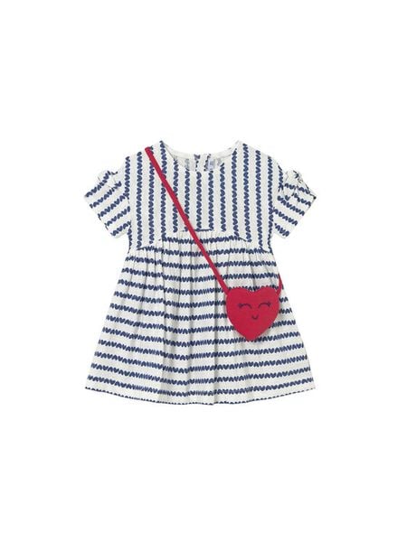 Mayoral Sukienka codzienna 1919 Granatowy Regular Fit. Niebieskie sukienki dla dziewczynek Mayoral, bez wzorów, bez ramiączek. Za 144.99 zł.