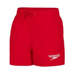 Spodenki szorty dla dzieci Speedo Essential. Czerwone kąpielówki dla chłopców Speedo, bez wzorów, z poliesteru. Za 71.98 zł.