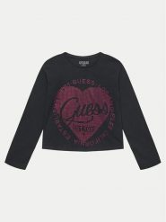 Guess T-Shirt J4YI18 K6YW4 Czarny Boxy Fit. Czarne t-shirty i topy dla dziewczynek Guess, z aplikacjami, z bawełny, bez ramiączek. Za 69.99 zł.