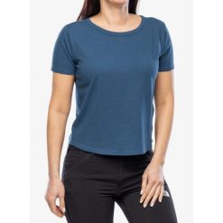 Koszulka bawełniana damska Royal Robbins Basecamp Boxy Tee. Niebieskie koszulki sportowe damskie ROYAL ROBBINS, bez wzorów, z bawełny, bez kołnierzyka, bez ramiączek. Za 181.99 zł.