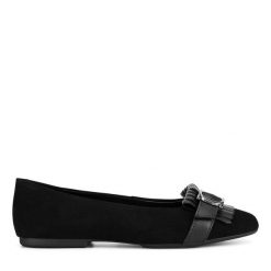 Baleriny Sergio Bardi. Czarne baleriny damskie Sergio Bardi, bez wzorów, bez obcasa. Za 119.99 zł.