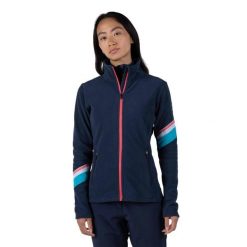 Bluza damska Rossignol Strawpile Fleece Fz. Niebieskie bluzy damskie Rossignol, m, bez wzorów, bez kaptura, narciarskie. Za 359.99 zł.