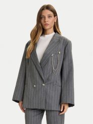 ViCOLO Marynarka TF0110 Szary Regular Fit. Szare żakiety damskie ViCOLO, m, bez wzorów, z syntetyku. Za 909.99 zł.