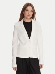 ONLY Marynarka 15153144 Biały Regular Fit. Białe żakiety damskie Only, l, bez wzorów, z wiskozy. Za 199.99 zł.
