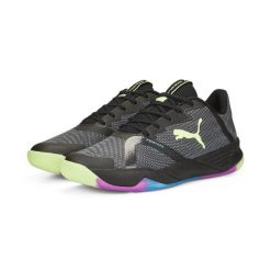 Buty halowe Puma Accelerate Turbo Nitro II. Czarne buty sportowe męskie Puma, z materiału, bez zapięcia, do piłki ręcznej. Za 675.00 zł.