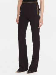 Elisabetta Franchi Spodnie materiałowe PA-141-57E2-V420 Czarny Regular Fit. Czarne spodnie materiałowe damskie Elisabetta Franchi, bez wzorów, z materiału. Za 1,359.00 zł.