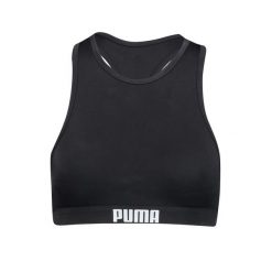 Góra od bikini Puma, racerback, czarnym. Czarne bikini damskie Puma, l, bez wzorów. Za 173.99 zł.