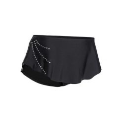 Spódniczka odpinana do gimnastyki artystycznej czarna ze strasem. Czarne spódnice damskie DOMYOS, xs, bez wzorów, z elastanu, eleganckie. Za 49.99 zł.