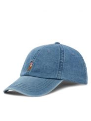 Polo Ralph Lauren Czapka z daszkiem 710957172001 Niebieski. Niebieskie rękawiczki męskie Polo Ralph Lauren, bez wzorów, z bawełny. Za 379.99 zł.