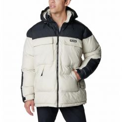 Kurtka puchowa męska Columbia Ballistic Ridge Oversized Puffer. Białe kurtki sportowe męskie Columbia, m, bez wzorów, z puchu, trekkingowe. Za 759.99 zł.