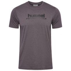 Koszulka Hummel Pulse Graphic. Szare buty sportowe męskie Hummel, bez wzorów, bez kołnierzyka, bez ramiączek, na fitness i siłownię. Za 182.00 zł.