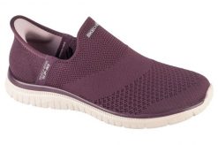 Buty sportowe Sneakersy damskie, Slip-ins: Virtue - Sleek. Czerwone obuwie sportowe damskie Skechers, bez wzorów, z materiału, trekkingowe. Za 299.99 zł.
