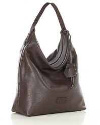 Worek hobo bag MARCO MAZZINI brąz caffe s285f. Torby na ramię damskie bez wzorów, ze skóry, bez dodatków. Za 369.55 zł.