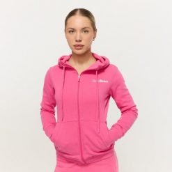 Bluza damska fitness z zamkiem Dragonfruit Limitless. Czerwone bluzy damskie GYMBEAM, l, bez wzorów, z bawełny, z kapturem, na fitness i siłownię. Za 127.90 zł.