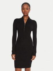 Guess Sukienka codzienna W5BK45 Z0572 Czarny Slim Fit. Czarne sukienki damskie Guess, na co dzień, l, z aplikacjami, z dzianiny, bez kołnierzyka, bez ramiączek, proste. Za 419.99 zł.