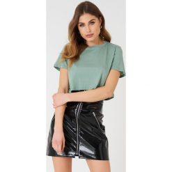 NA-KD Basic Krótki T-shirt oversize - Green. Zielone t-shirty damskie NA-KD Basic, z bawełny. Za 40.95 zł.