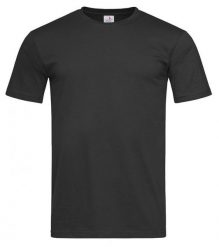 Czarny T-Shirt Męski Bez Nadruku -STEDMAN- Koszulka, Krótki Rękaw, Basic, U-neck, 100% Bawełna. Czarne t-shirty męskie Stedman, m, bez wzorów, z bawełny, casualowe, bez kołnierzyka. Za 45.00 zł.