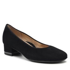 Czółenka Ara. Czarne czółenka damskie Ara, bez wzorów, bez obcasa, bez zapięcia. Za 309.99 zł.