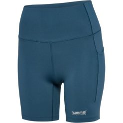 Szorty damskie Hummel Hiit Intensity. Niebieskie szorty sportowe damskie Hummel, bez wzorów, sportowe, na fitness i siłownię. Za 254.00 zł.
