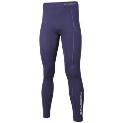 Getry turystyczne męskie Brubeck Wool Merino LE11120. Niebieskie legginsy sportowe męskie Brubeck, m, bez wzorów, trekkingowe. Za 279.00 zł.