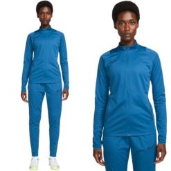 Dres damski Nike Academy 21 Track Suit treningowy Dri-Fit zestaw bluza spodnie. Niebieskie bluzy sportowe damskie Nike, xs, bez wzorów, z dresówki. Za 303.26 zł.