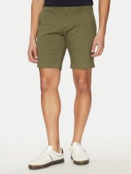 Tommy Hilfiger Szorty materiałowe Brooklyn MW0MW23563 Zielony Regular Fit. Zielone szorty męskie Tommy Hilfiger, m, bez wzorów, z bawełny. Za 209.99 zł.